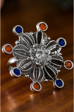 Antique Silver Studded Ring