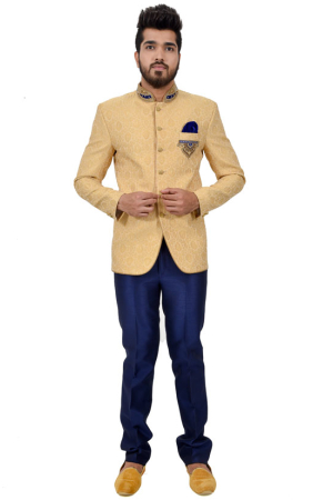 Golden Cream  Jodhpuri Suit