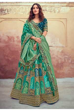Multicolor Silk Designer Lehenga Choli