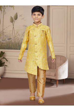 Yellow Boys Indo Western Outfit