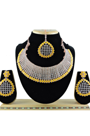 Yellow Heavy Designer Necklace Set