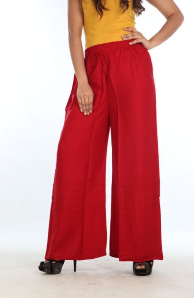 Rose Red Womens Palazzo 