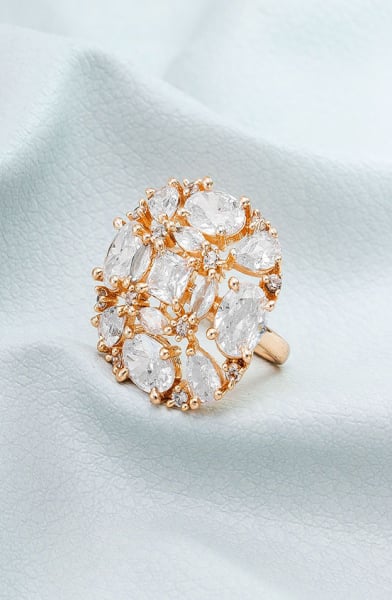 Antique Studded Finger Ring