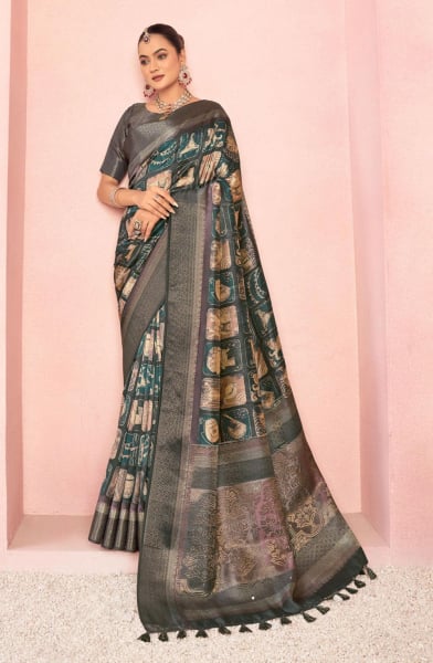 Rich Pallu Jacquard Silk Green Saree
