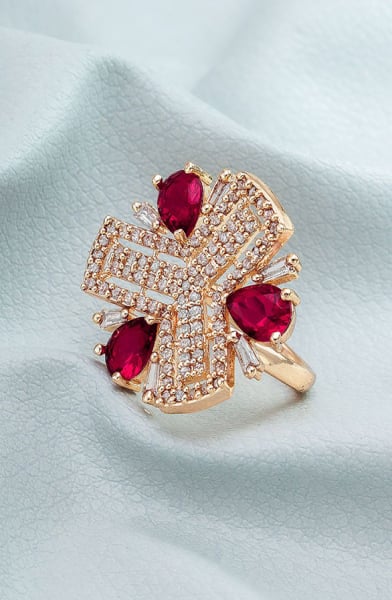 Beautiful Studded Finger Ring