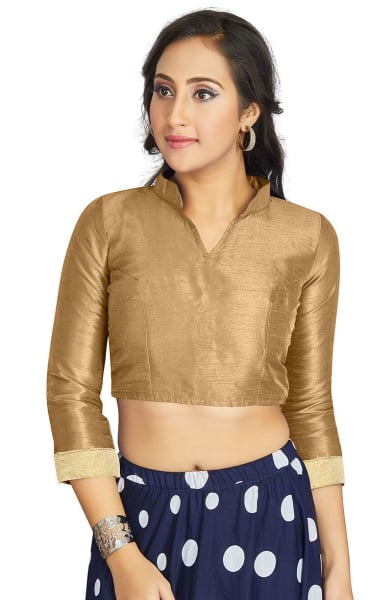 Beige Art Silk Blouse