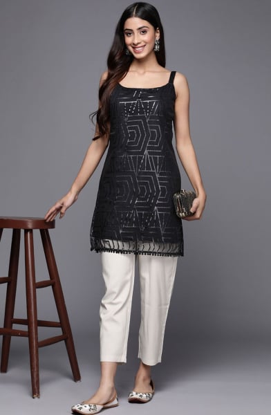 Black Crepe Tunic