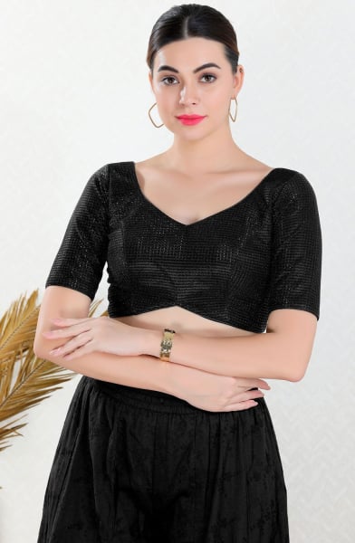 Black Shimmer Blouse