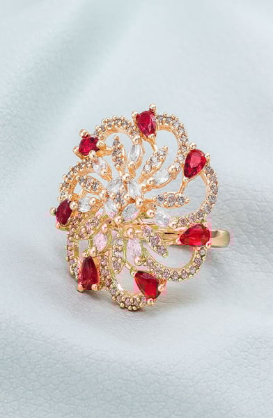 Classy Studded Finger Ring