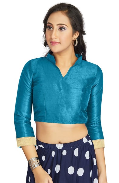 Firozi Art Silk Blouse