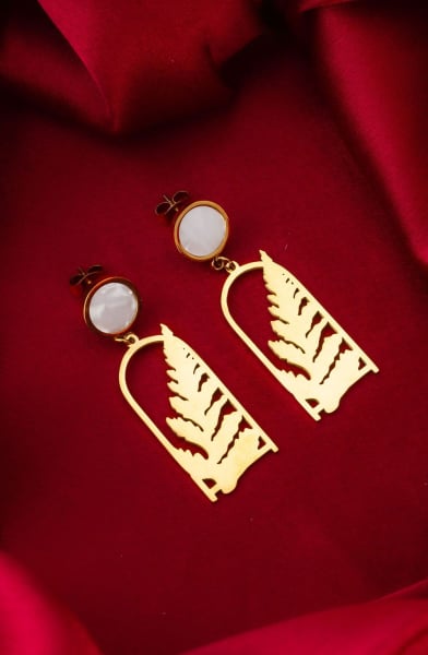 Golden Designer Earrings
