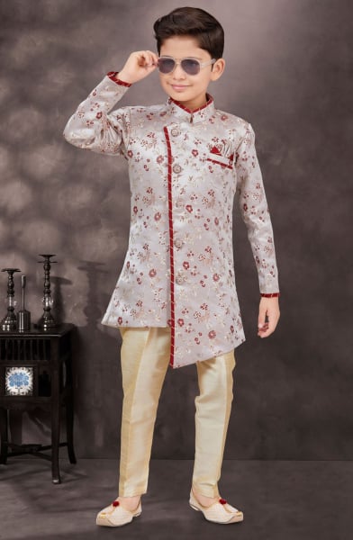 Grey Boys Indowestern Outfit for Festival