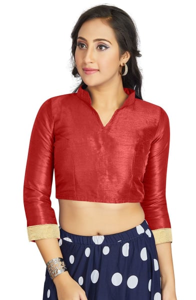 Maroon Art Silk Blouse