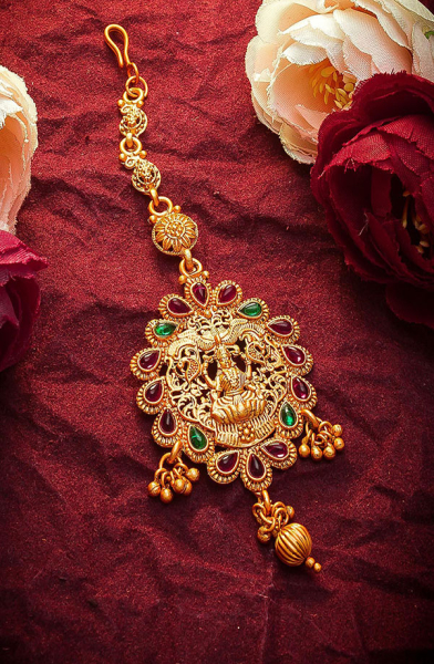 Fancy Stones Studded Maang Tikka