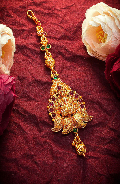 Fancy Stones Studded Maang Tikka