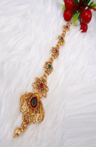 Multicolor Heavy Designer Maang Tikka