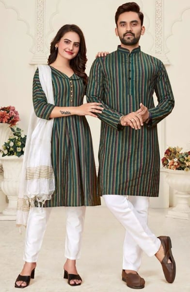 Multicolor Pure Linen Cotton Combo