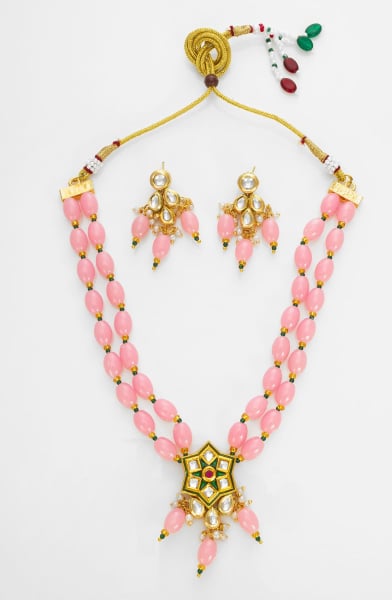 Pink Designer Necklace Set