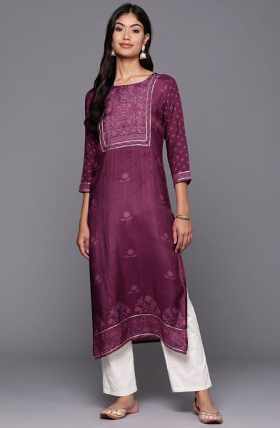 Purple Readymade Kurti