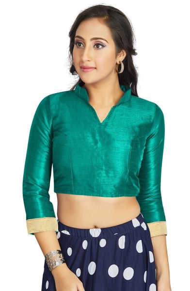 Rama Green Art Silk Blouse