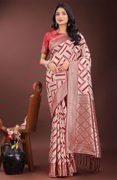 Red Cotton Saree