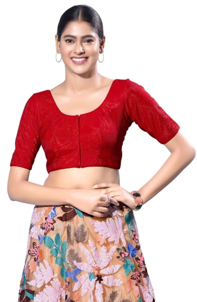 Red Shimmer Blouse