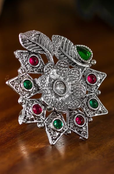 Heavy Studded Silver Ring
