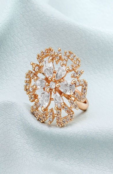 Traditional Studded Finger Ring