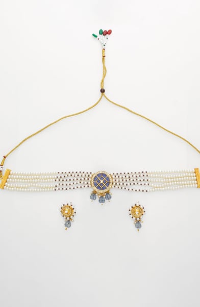 White Designer Necklace Set