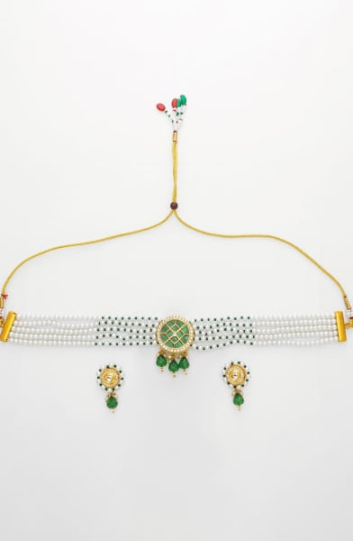 White Designer Necklace Set