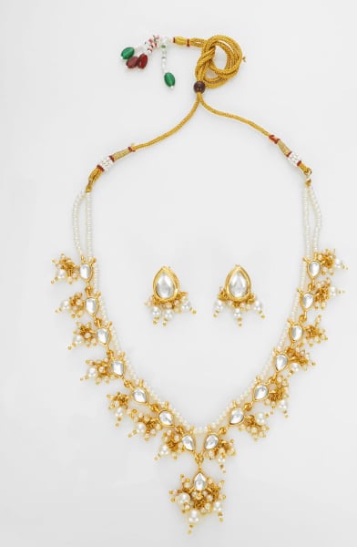 White Designer Necklace Set