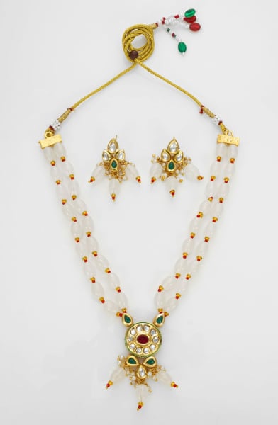 White Designer Necklace Set