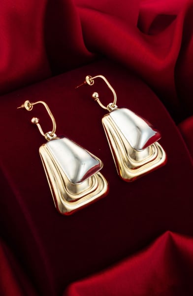 White Designer Studded Earrings