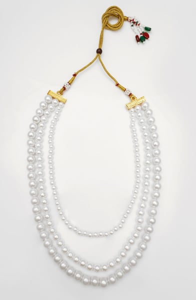White Pearls Designer Necklace Set