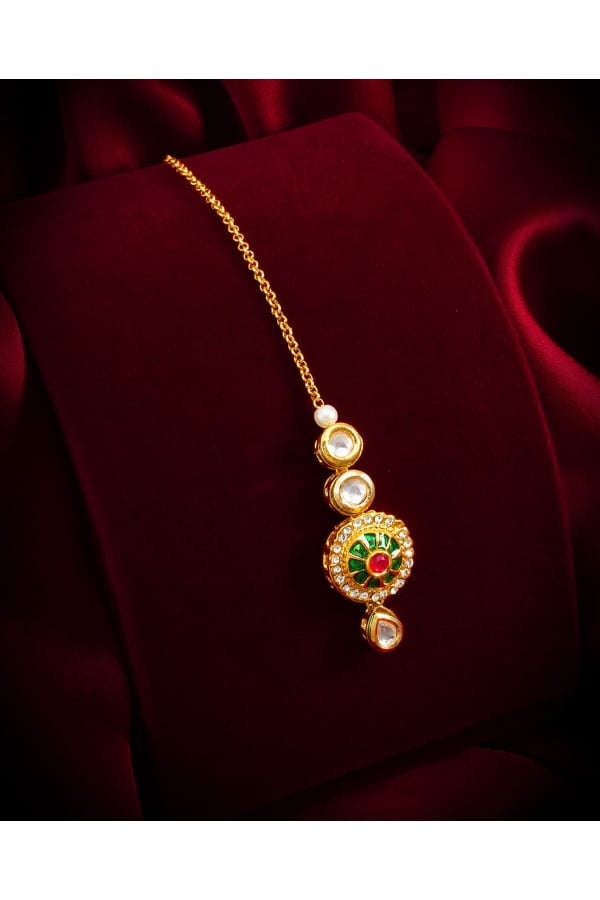 Multicolor Designer Maang Tikka