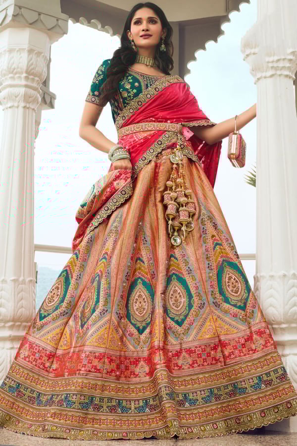 Designer bridal lehenga choli dupatta hotsell