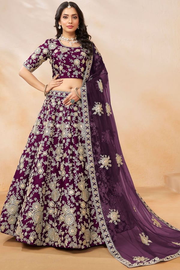 Art silk lehenga choli outlet