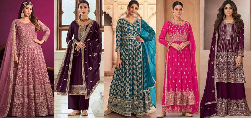 Trendy Salwar Kameez Suits for Wedding Occasions