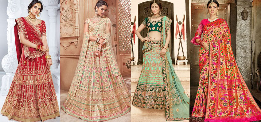 Designer Wedding Lehengas - Bridesmaid, Reception & Haldi Lehengas for  Women - Crop Top & Skirts - Seasons India